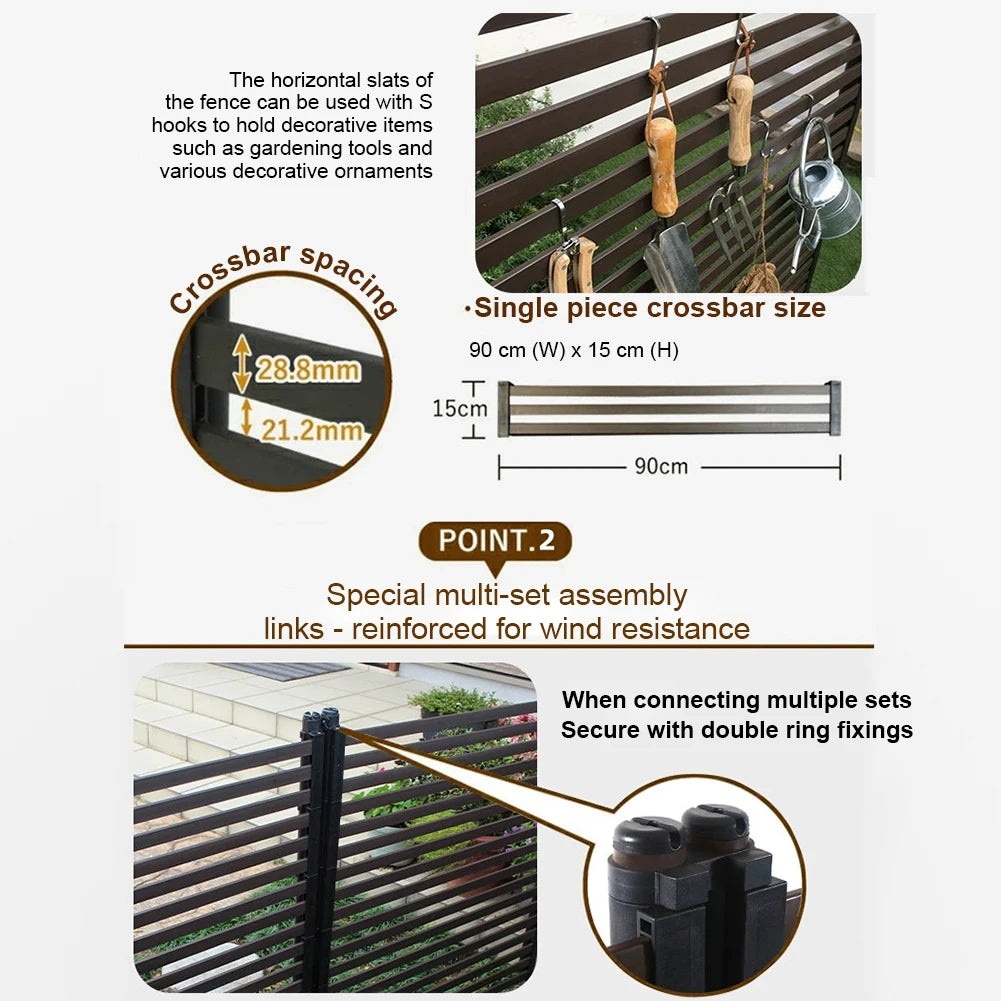 Shunmaii Metal Privacy Fence Screen PE Coated Steel