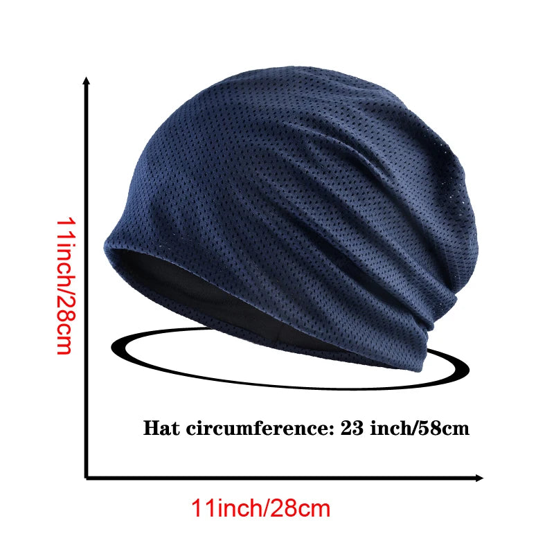 Unisex Breathable Polyester Skull Cap For Sports Running