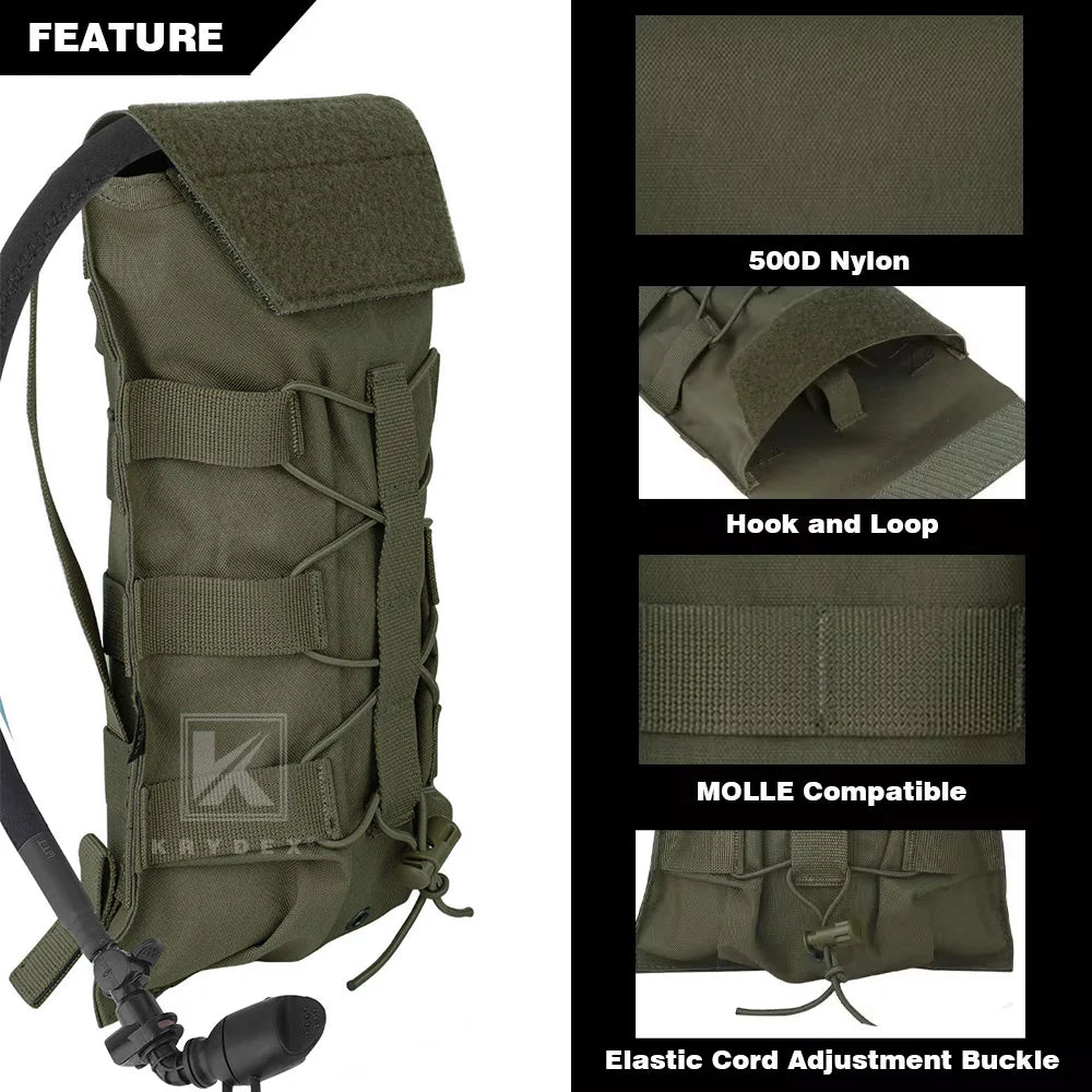 KRYDEX Hydration Carrier MOLLE Pouch Fifty Oz Water Bladder