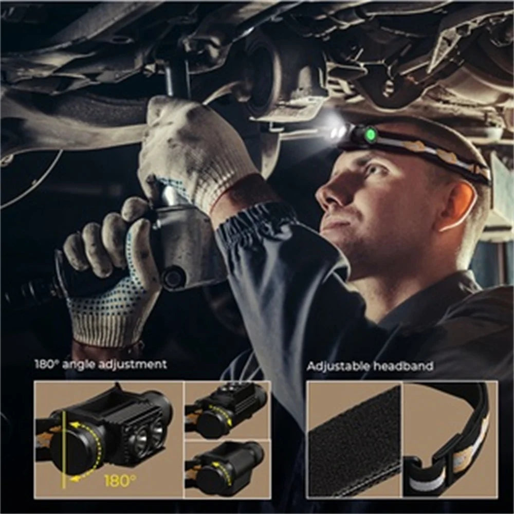 Sofirn H25LR LED Rechargeable Headlamp with Bright White Light