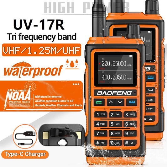 Baofeng UV-17R Tri Band Walkie Talkie Long Range Radio