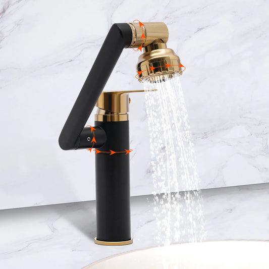 Multifunctional Bathroom Sink Faucet with 360 Degree Swivel