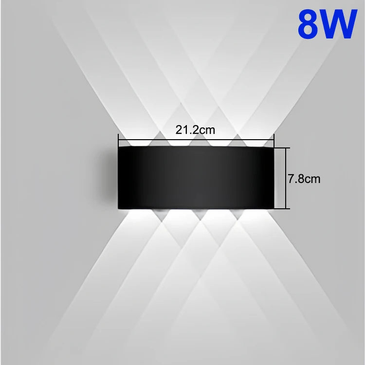 Up And Down LED Wall Lamp Waterproof Indoor Outdoor Wall Light For Bedroom
