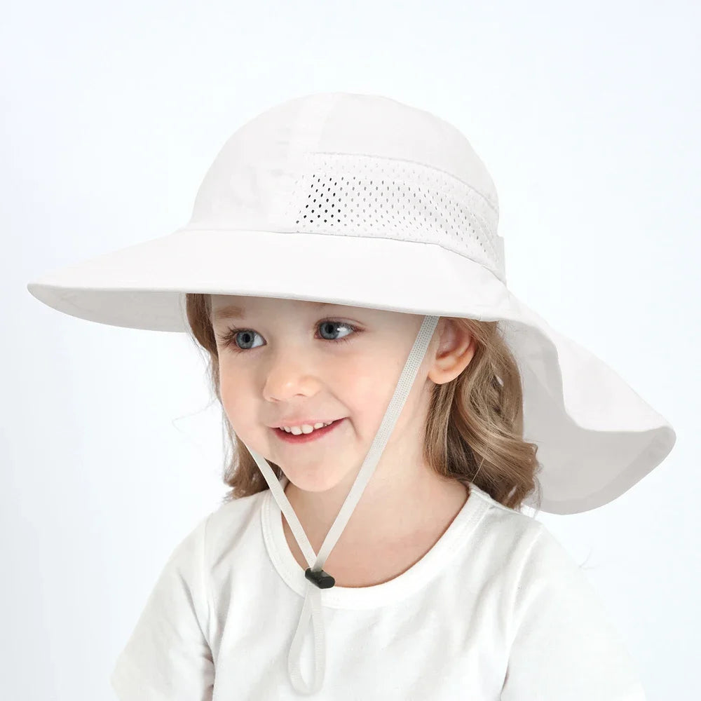 Baby Sun Hat Unisex Bucket Hat Adjustable For Girls Boys