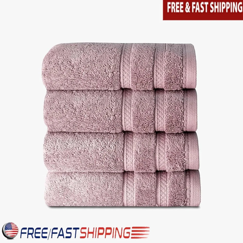 DUTRIEUX Premium Luxurious 100 Cotton Hand Towels Set of 4