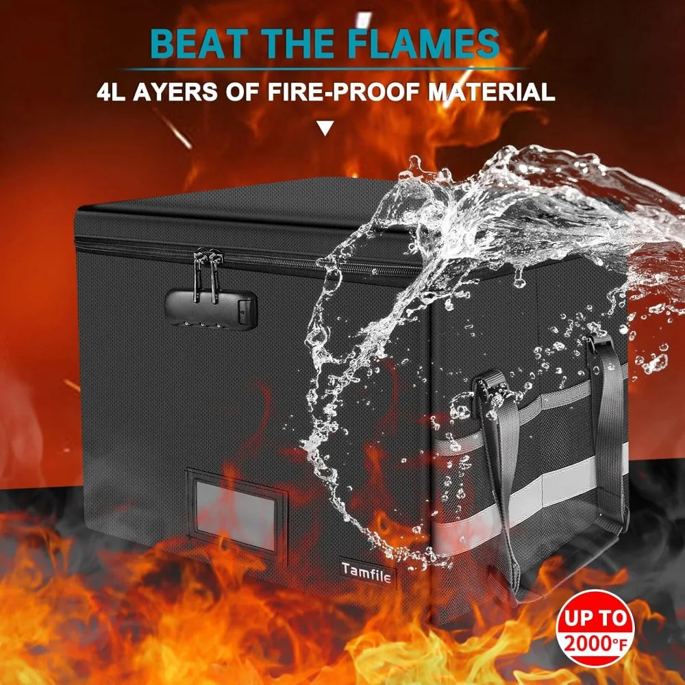 Hign-concerned Fireproof Document Box With Lock For Hanging