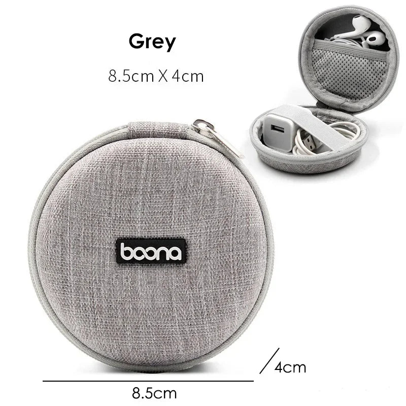 XIAOLANGCN Mini Earphone Storage Case Hard Shell Organizer