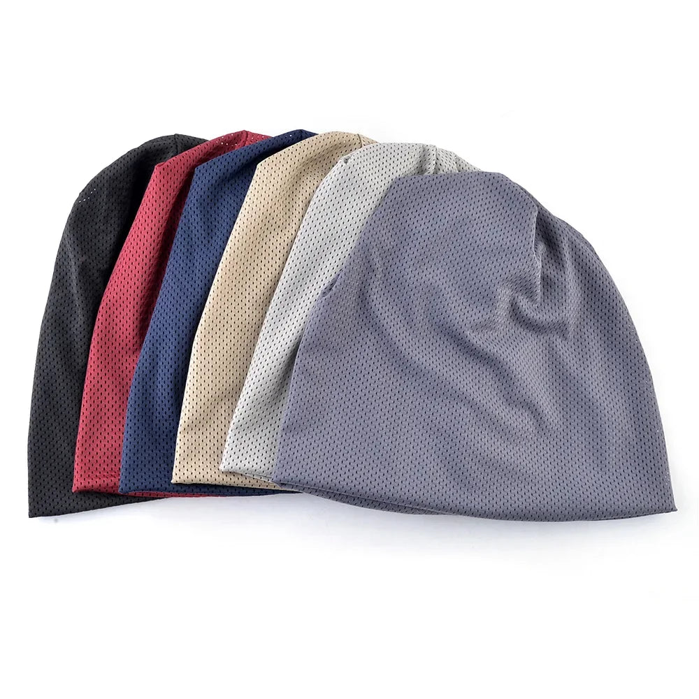 Unisex Breathable Polyester Skull Cap For Sports Running