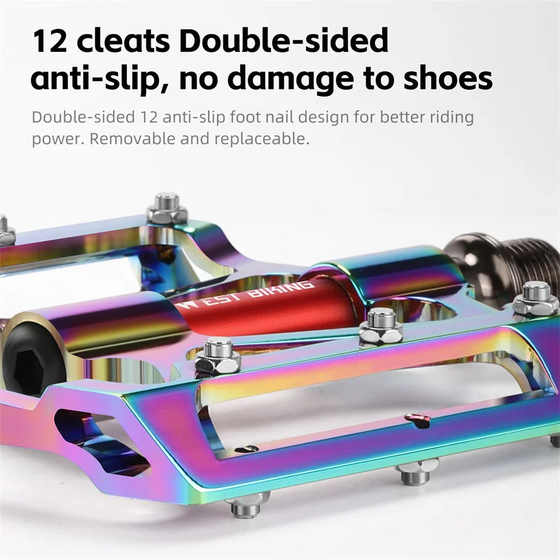 West Biking Ultralight Bicycle Pedals With 3 Bearings