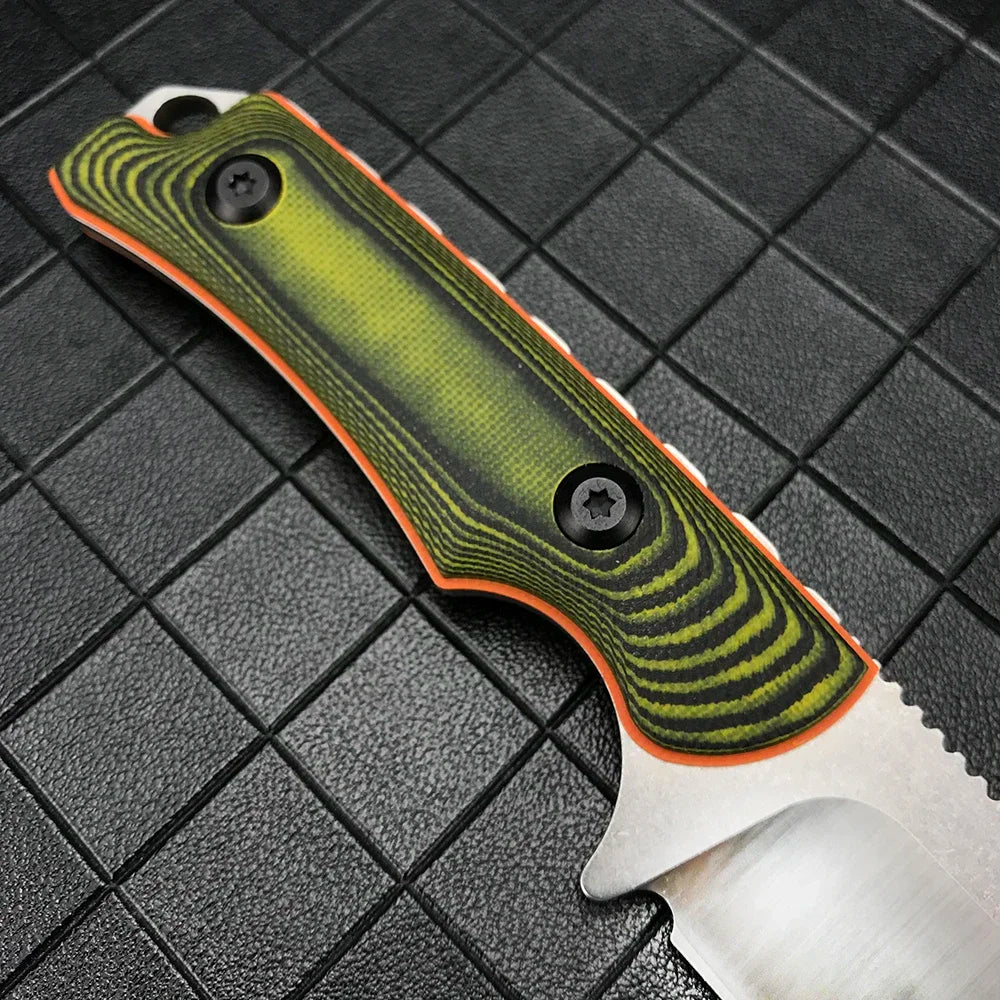 BM 15017 Outdoor Self Defense Fixed Blade Hunter Knife with Kydex Sheath G10 Handle Survival Camping Small Multitools Knife