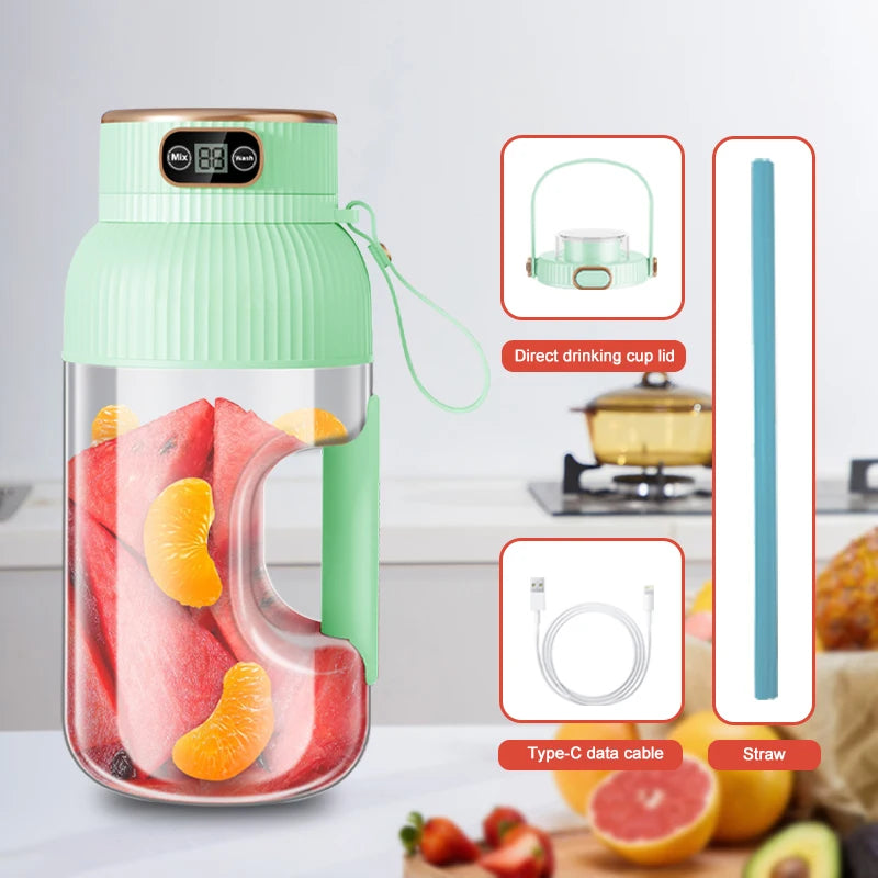 Portable USB Juicer Blender for Fruits and Smoothies