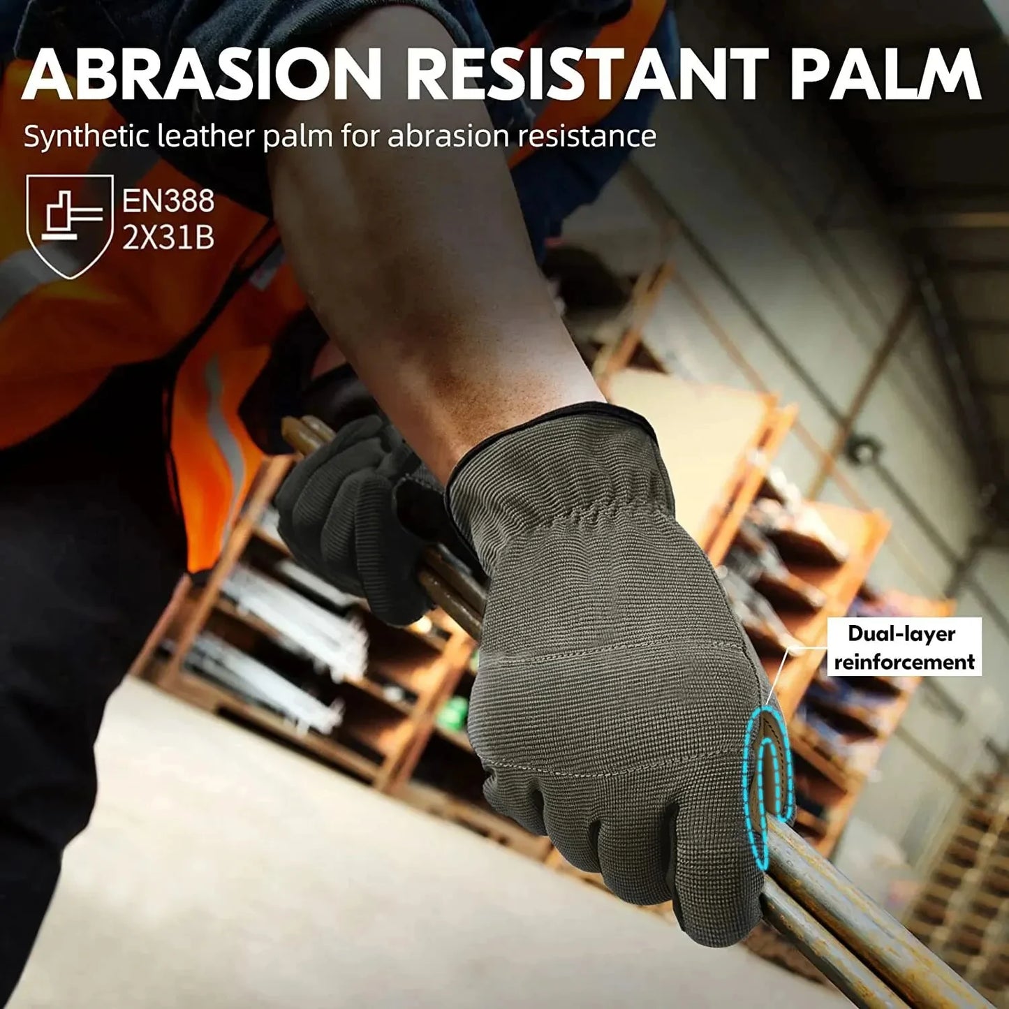 FOURAM High Performance Multi Purpose Work Gloves For Men