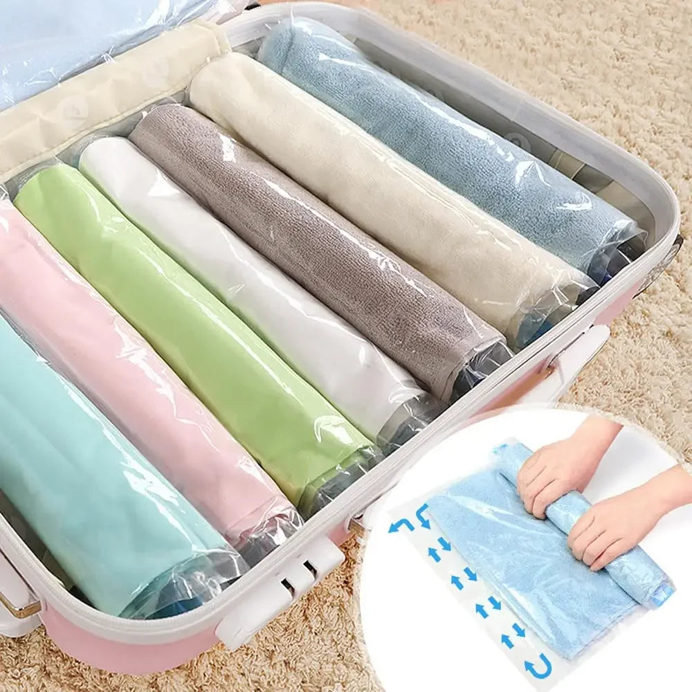 Space Saver Travel Storage Bags No Pump Vacuum