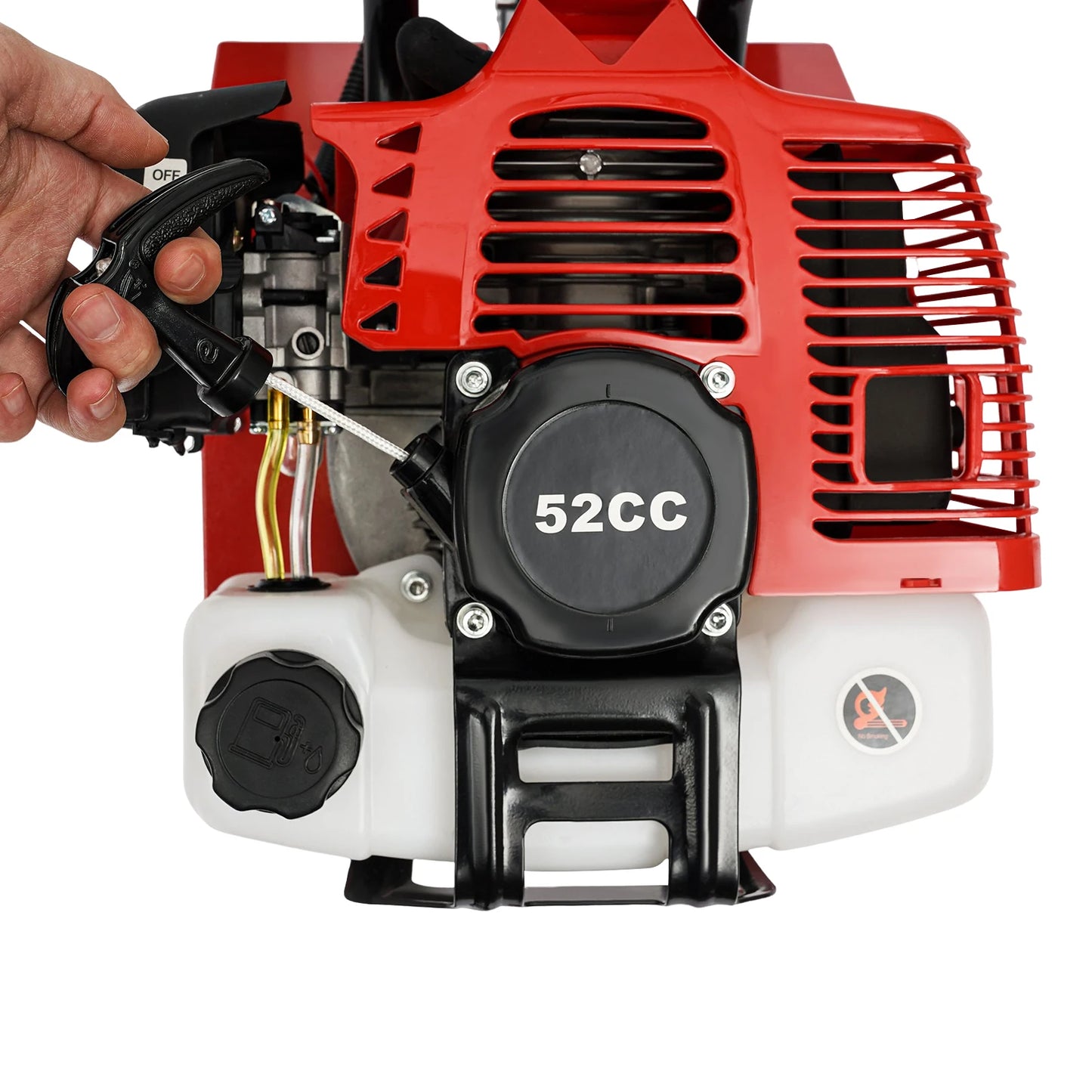 Bymaocar 52cc Gas Garden Tiller Cultivator 2 Stroke