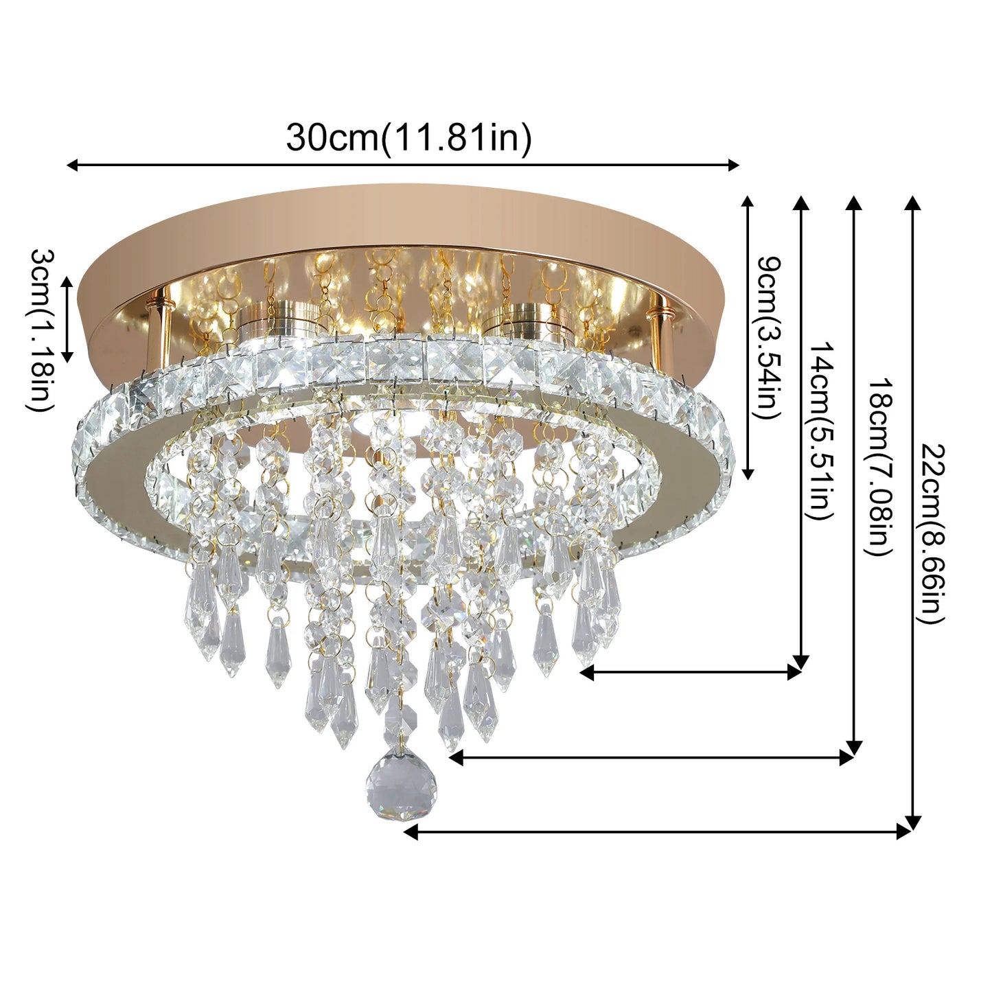 VETRULUS Luxury Crystal Chandelier Lustre Design Gold Modern Led Ceiling Light  Living Room Bedroom Hanging Lamp LightingFixture