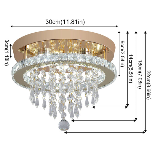 VETRULUS Luxury Crystal Chandelier Lustre Design Gold Modern Led Ceiling Light  Living Room Bedroom Hanging Lamp LightingFixture