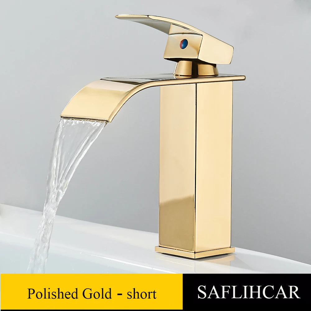 SAFLIHCAR Brass Single Hole Deck Mounted Basin Faucet