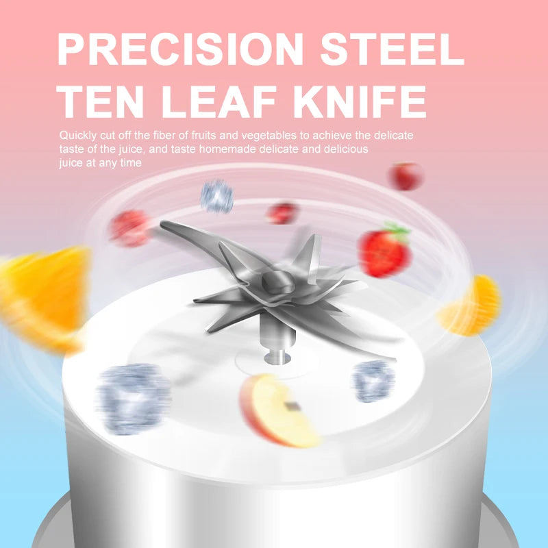 Portable USB Juicer Blender for Fruits and Smoothies