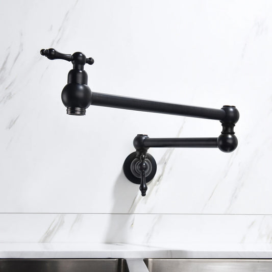 Folding Wall Mount Pot Filler Faucet for Kitchen Sink