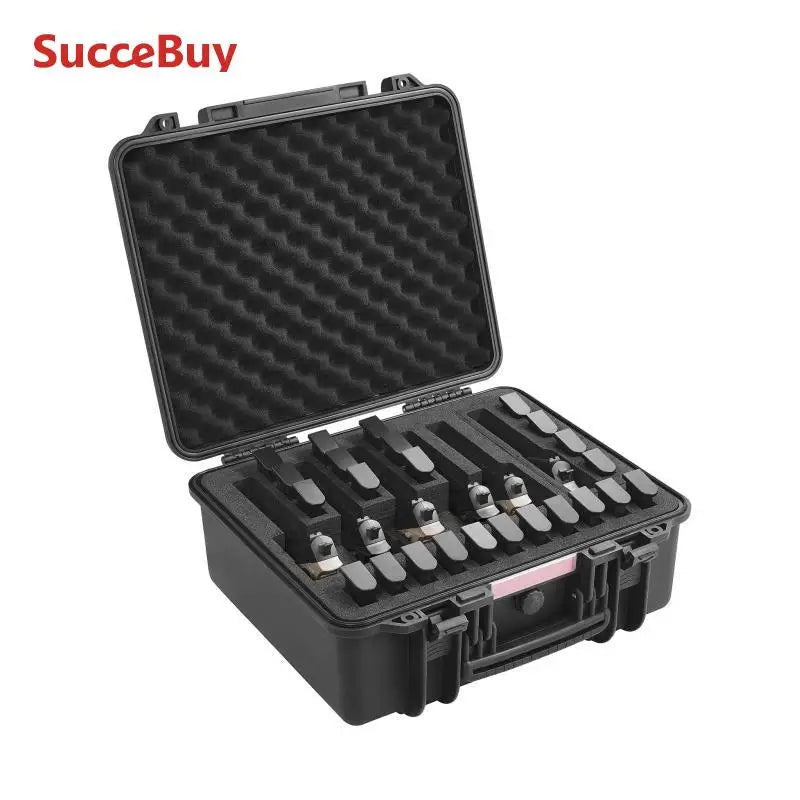 SucceBuy Hard Pistol Case With Pre Cut Foam Lining Pro