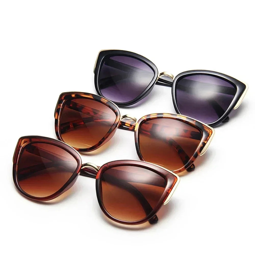 Retro Cateye Sunglasses Women Polarized UV400 Protection