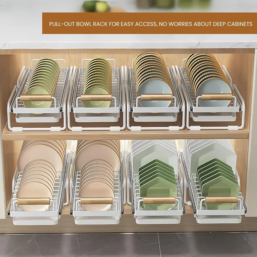 Hign-concerned PullOut Dish Rack for Kitchen Cabinets