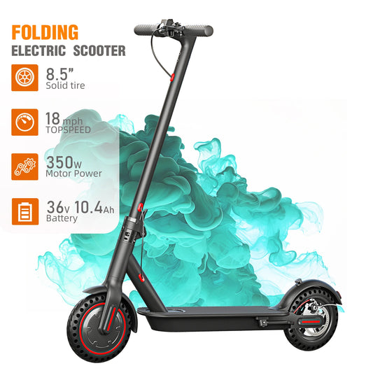 350W Foldable Electric Scooter with Dual Brake System