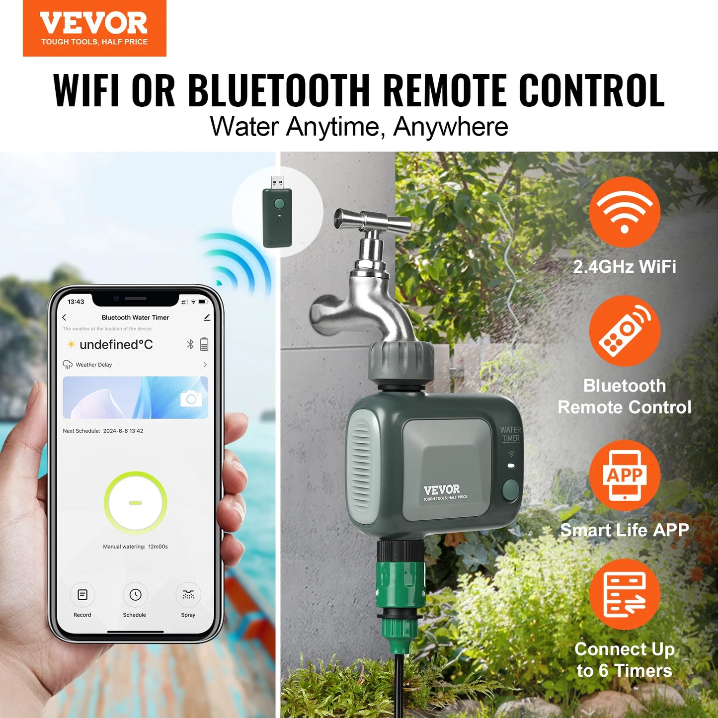 SucceBuy WiFi Sprinkler Timer App And Voice Control Outlet