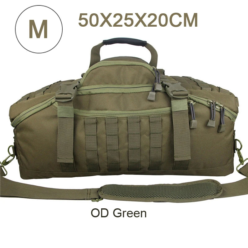 QCN Travel Bag Molle Tactical Gym Duffle For Camping