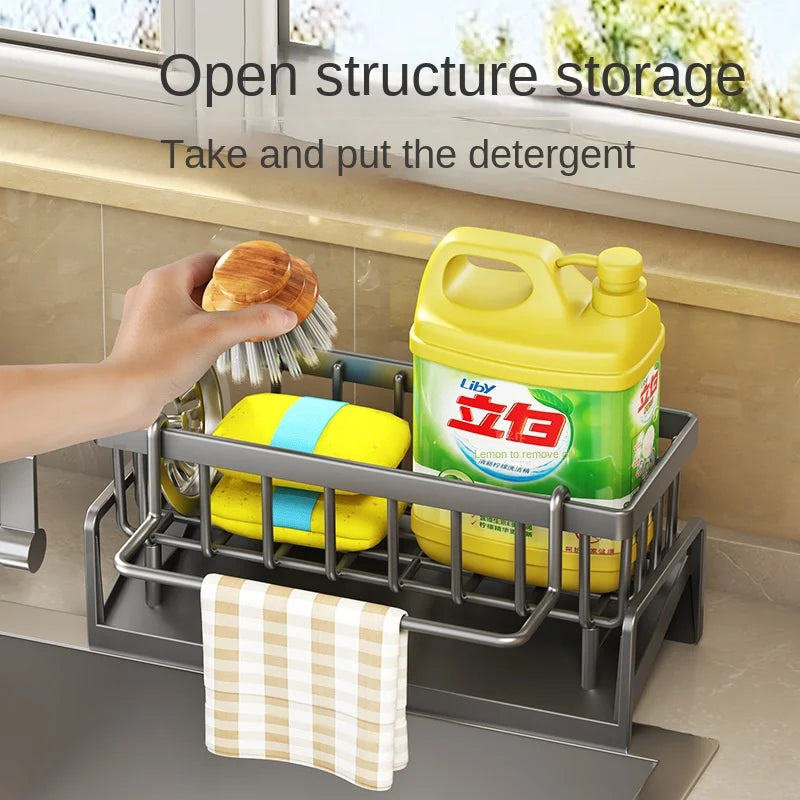 Hign Concerned Kitchen Sink Drain Rack Organizer Plastic