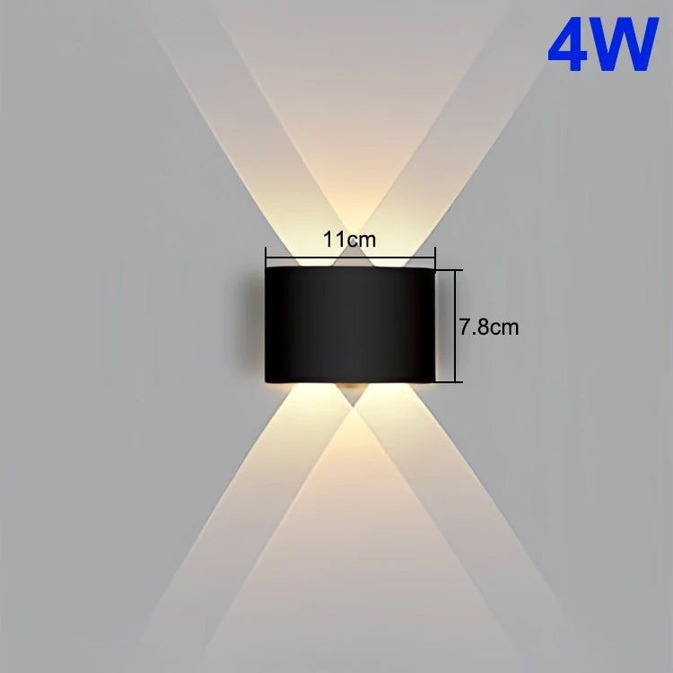 Up And Down LED Wall Lamp Waterproof Indoor Outdoor Wall Light For Bedroom