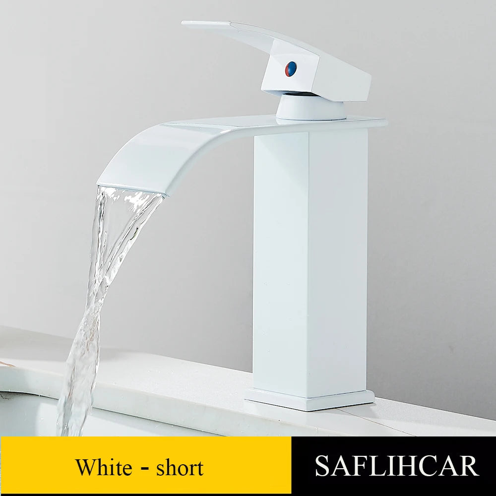 SAFLIHCAR Brass Single Hole Deck Mounted Basin Faucet