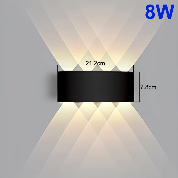 Up And Down LED Wall Lamp Waterproof Indoor Outdoor Wall Light For Bedroom