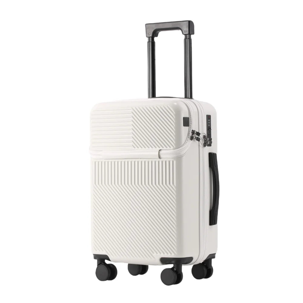 ShanghaiHign Rolling Luggage Carry On With Combination Lock