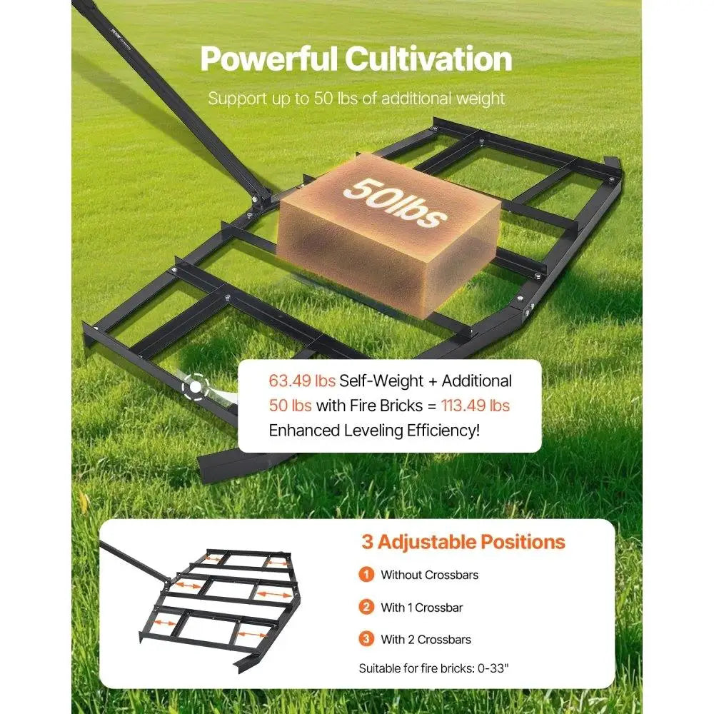 Hign-concerned Drag Harrow Tow Behind Steel Gravel Grader