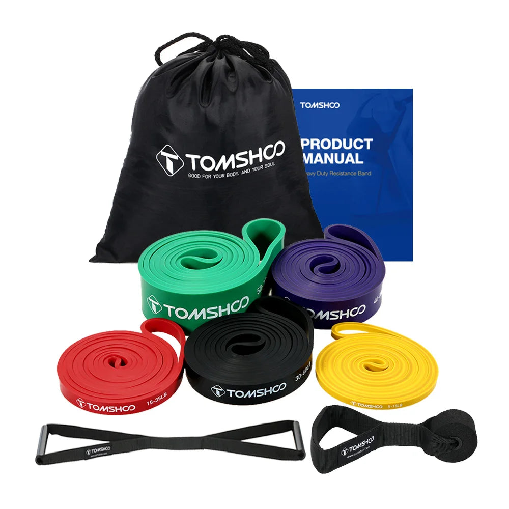 Powerlifting Resistance Bands Set With Door Anchor