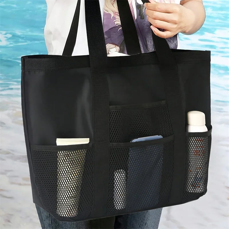 Mesh Beach Bag Waterproof Sandproof Large Tote For Women