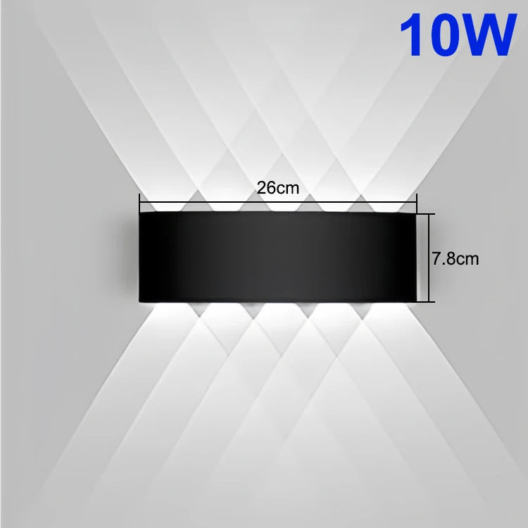 Up And Down LED Wall Lamp Waterproof Indoor Outdoor Wall Light For Bedroom