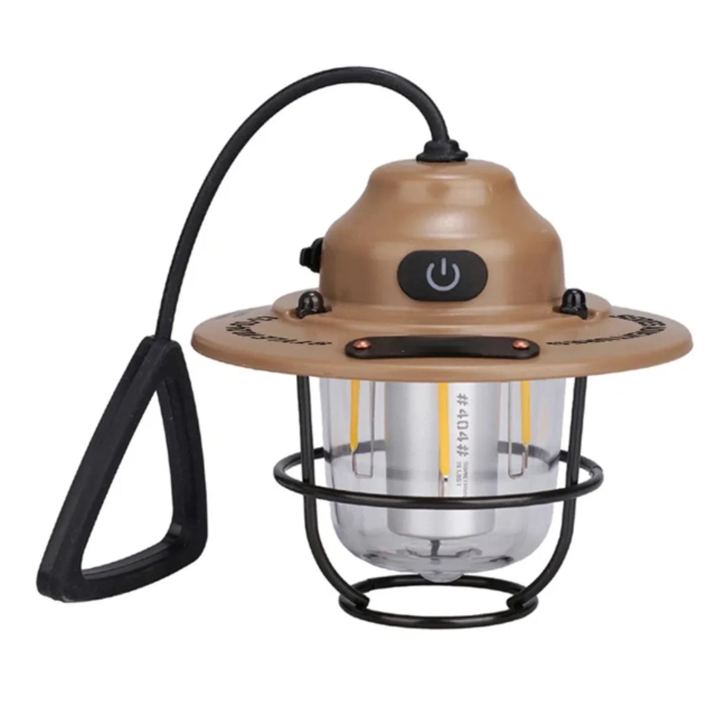 Camping Lantern Dimmable Camping Light Type C Charging Retro Camping Light 4 Light Modes Multifunction  Fishing Camping