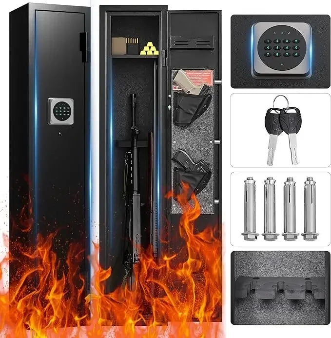 Hignconcerned Gun Safe With Drawer And Removable Shelf