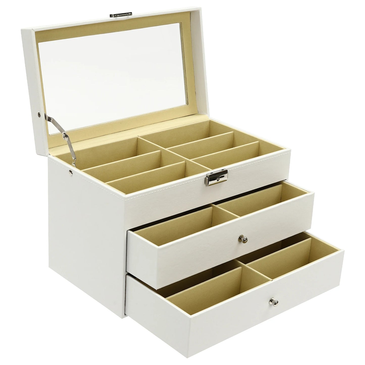 Sichuan 18 Slot Sunglasses Organizer Display Drawer Lock
