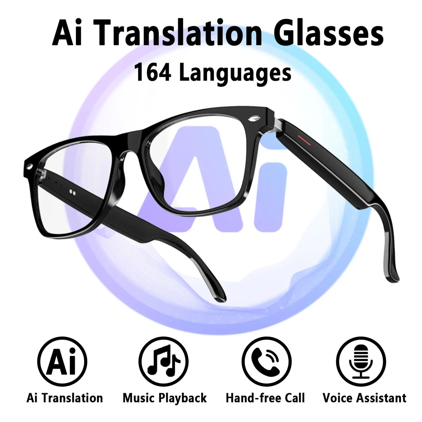 Giinova Smart AI Translation Glasses With Anti Blue Light