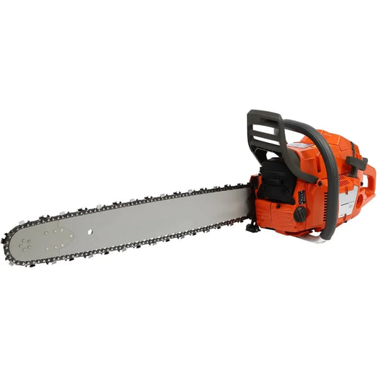 Gas Chainsaw 24 Inch Guide Bar 65cc Powerful Cutting Tool