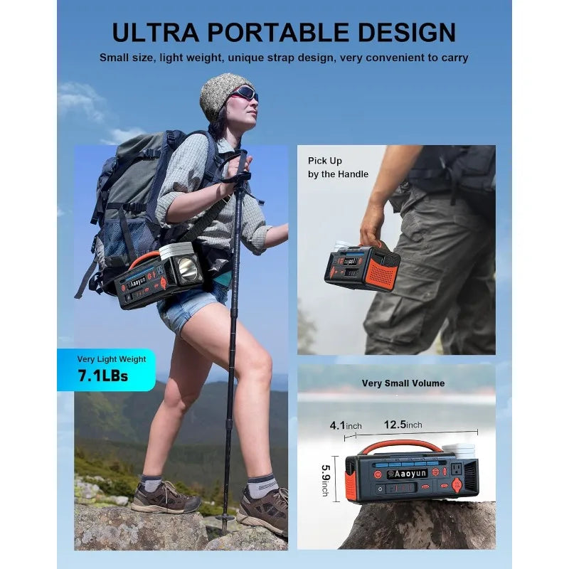 Hign-concerned Portable Power Station 300W Solar Generator