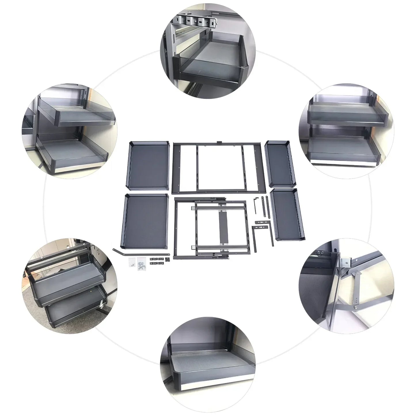 Hign-concerned Kitchen Blind Pull Out Organizer Soft Close