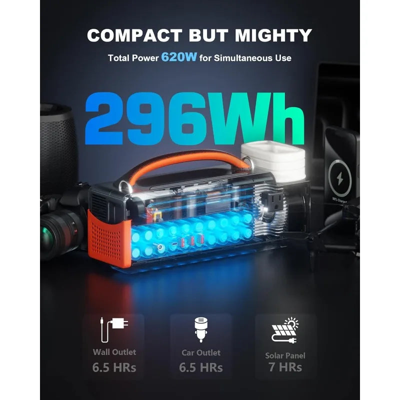 Hign-concerned Portable Power Station 300W Solar Generator