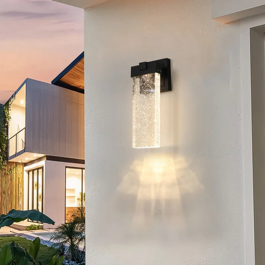 2 Pack Weatherproof LED Wall Sconce with Light Sensor