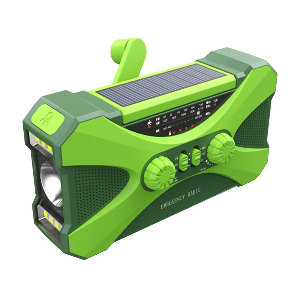 Hign-concerned 10000mAh Emergency Radio Hand Crank Solar