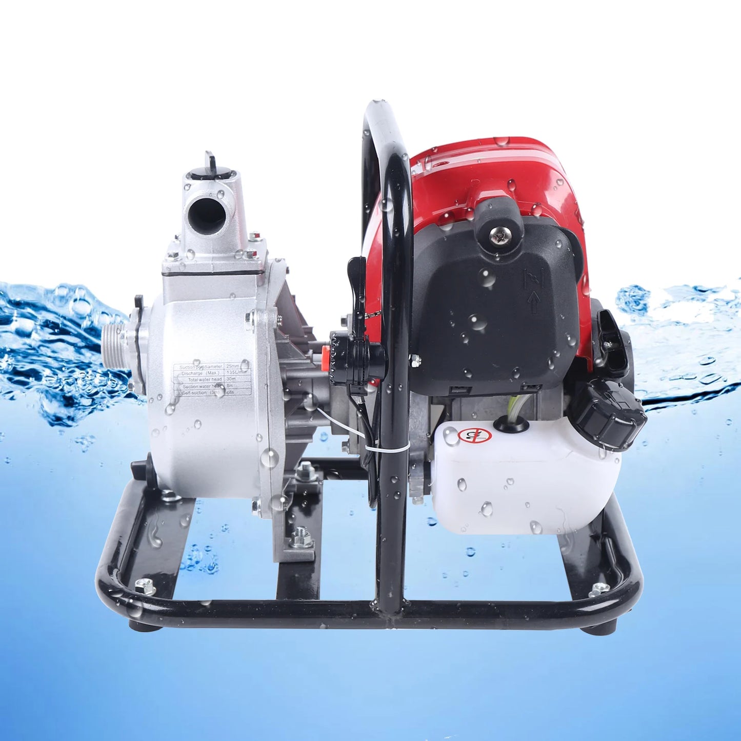 Gasoline Engine Water Transfer Pump Portable Garden Lawn