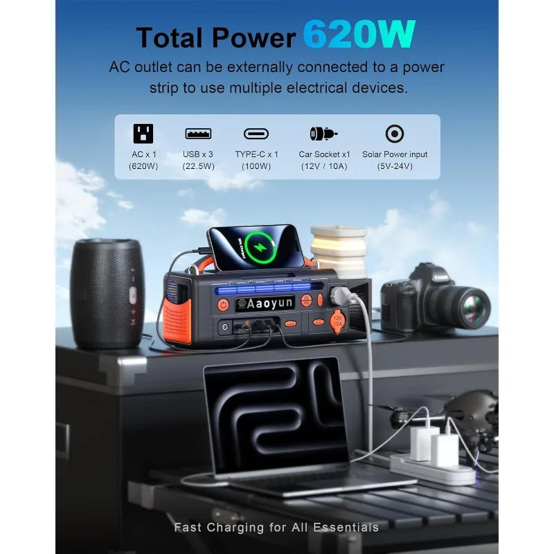 Hign-concerned Portable Power Station 300W Solar Generator